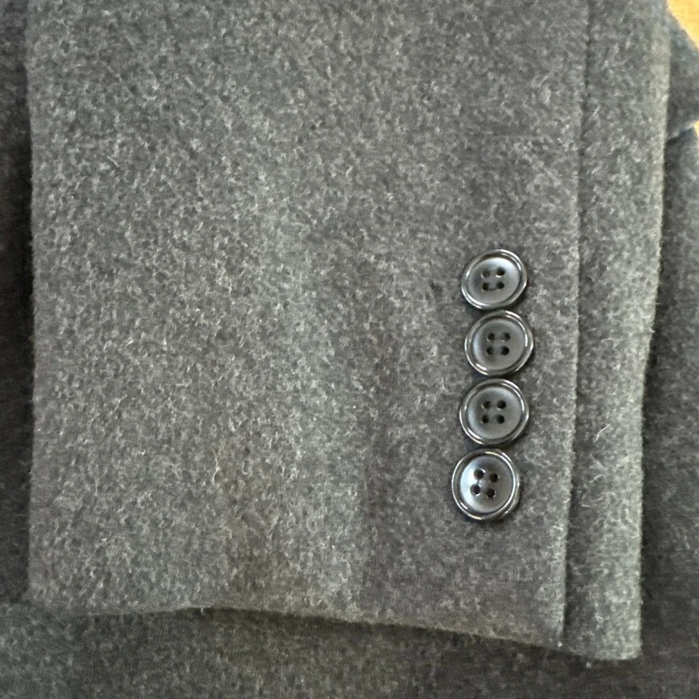 Vintage Christian Aujard Paris-New York Gray Blazer Cashmere Blend Sz 40R Jacket